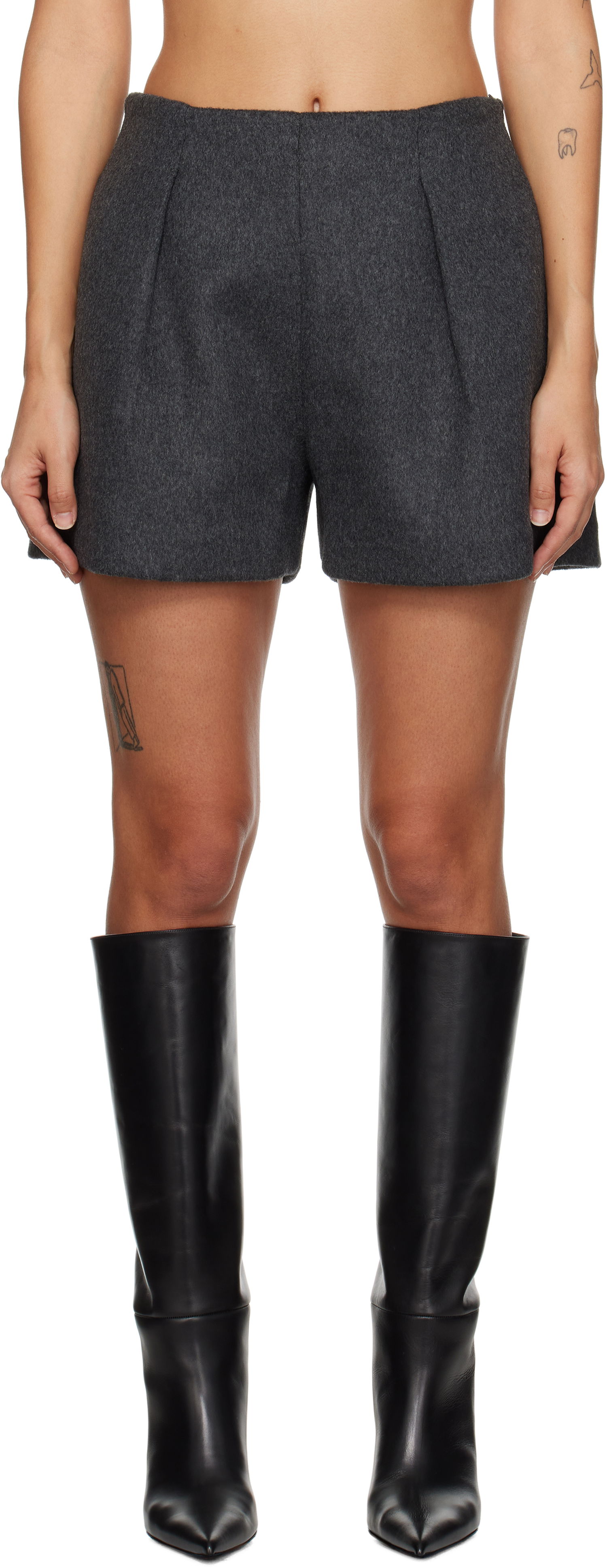 Shorts Róhe Wool Mini Shorts Grå | 613-32-083, 0