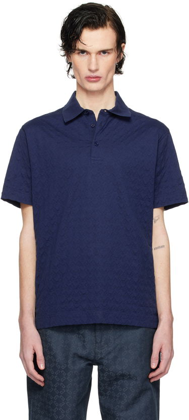 Polo skjorte Givenchy Classic Fit Embroidered Polo Mørkeblå | BM71KR3YPA470, 0