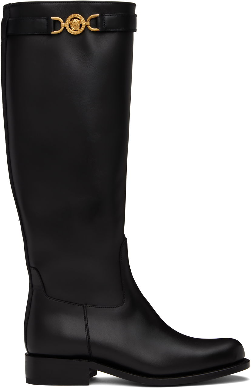 Tøj Versace Versace Medusa 95 Knee-High Boots Sort | 1015912_1A04174_1B00V