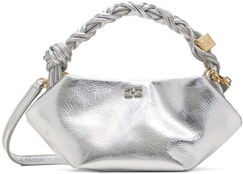 Håndtaske GANNI Mini Bou Bag Metalisk | A6595