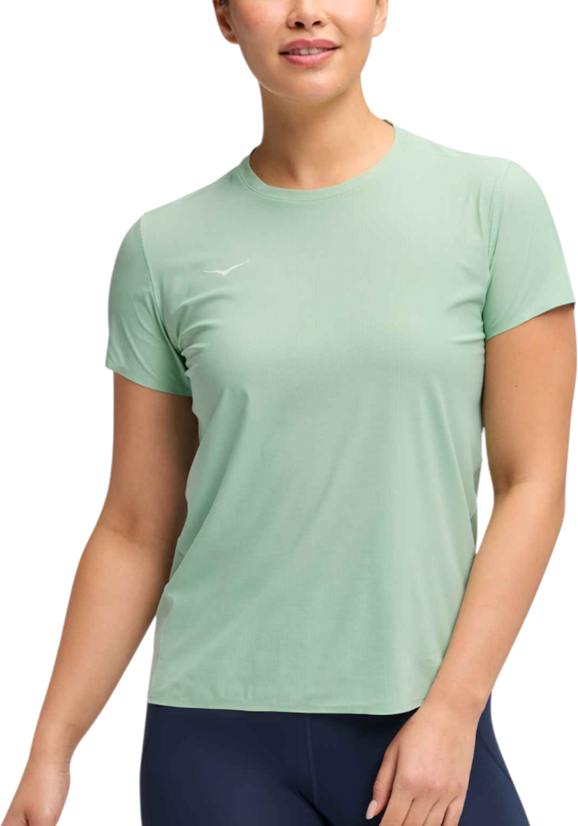 T-shirt Hoka One One Hoka Airolite 2.0 Short Sleeve T-Shirt Grøn | 1175774-jade