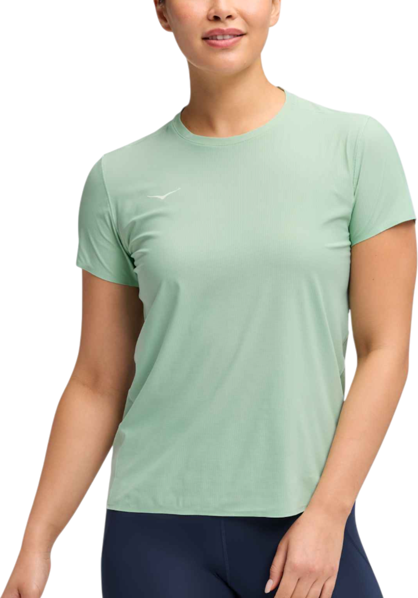 T-shirt Hoka One One Hoka Airolite 2.0 Short Sleeve T-Shirt Grøn | 1175774-jade, 0