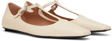 Tøj The Attico Attico Juno Ballerina Flats Beige | 250WSH00858 LBT116AA, 3