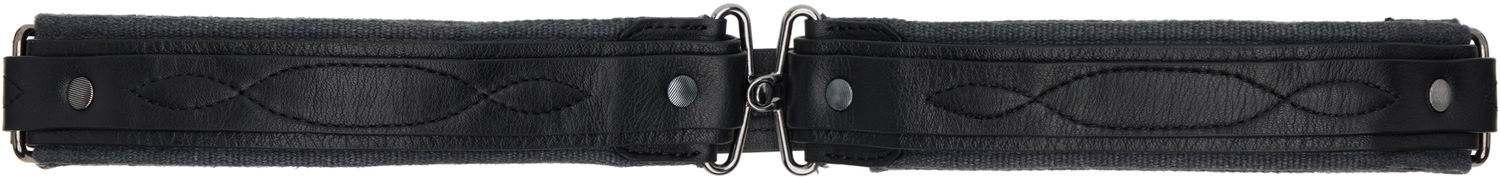 Bælter KIKO KOSTADINOV Kiko Kostadinov Inex Canvas and Leather Belt Sort | KKAW25ACC03-119, 0