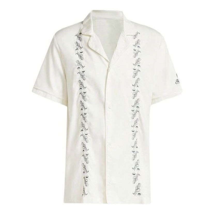 Skjorte adidas Originals Original Leisure Bowling Shirt Hvid | IS0194