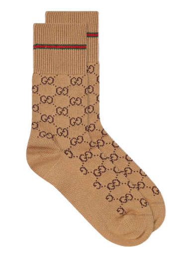 Sokker Gucci Gg Socks Brun | 572266-4G056-9866