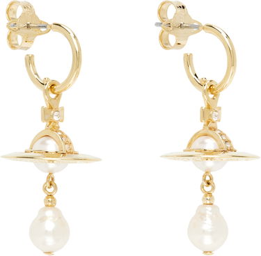 Øreringe Vivienne Westwood Vivienne Westwood Aleksa Pearl Drop Earrings Gul | 6202016M-02R496-, 1