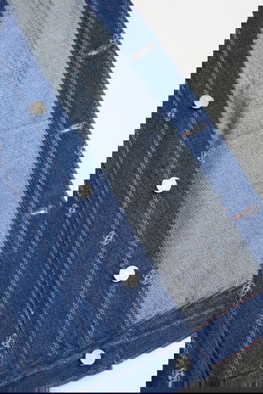 Jakke Drôle de Monsieur Drôle de Monsieur La veste Denim Monogramme Jacket Blå | I.JT182.CO238, 5
