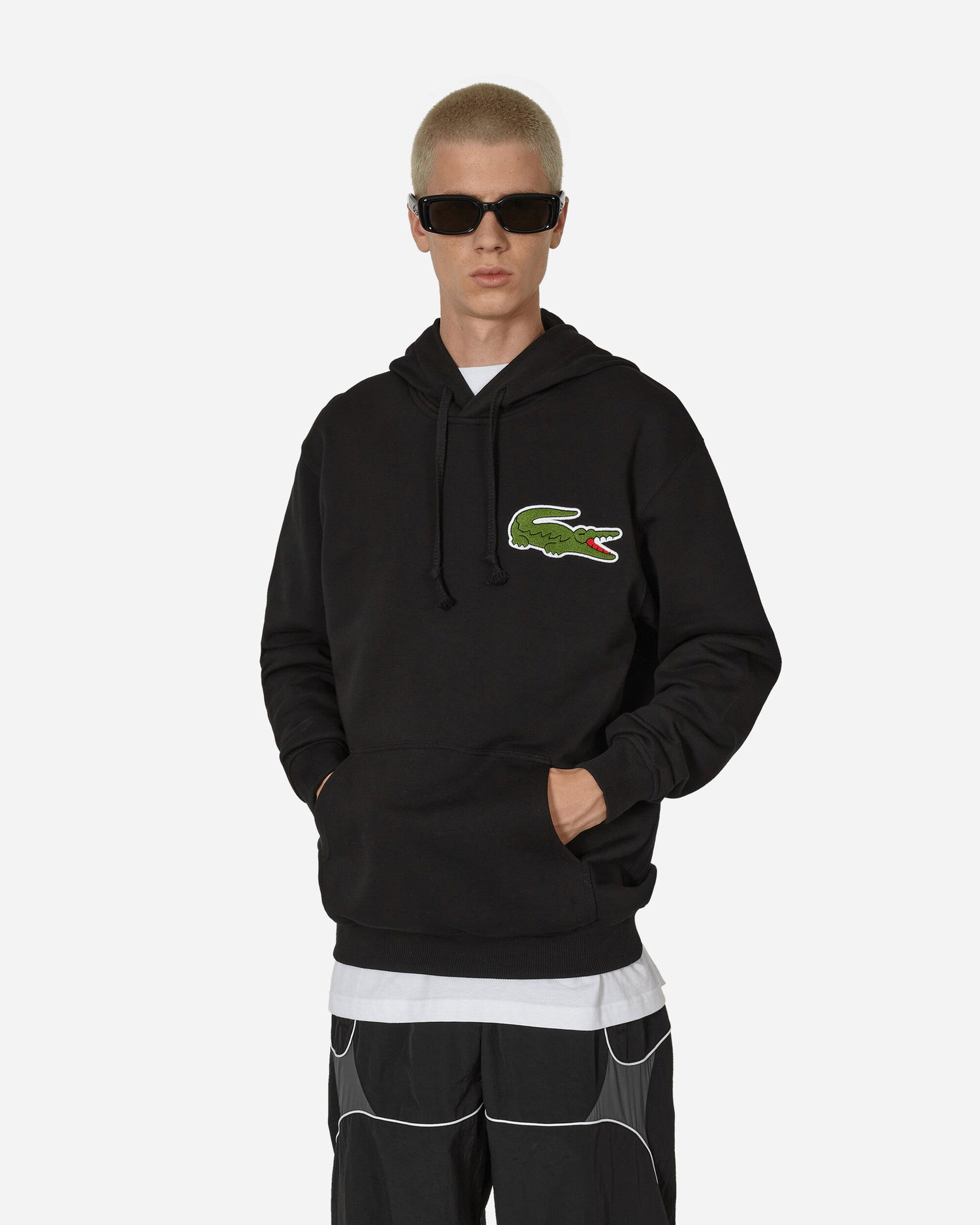 Sweatshirt Comme des Garçons Lacoste x Hoodie Sort | FL-T004-W23 1, 1