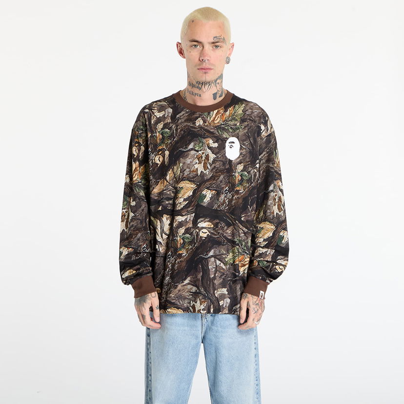 T-shirt BAPE Tree Edge Camo Relaxed Fit Long Sleeve T-Shirt Flerfarvet | 001LTL801011MBRW