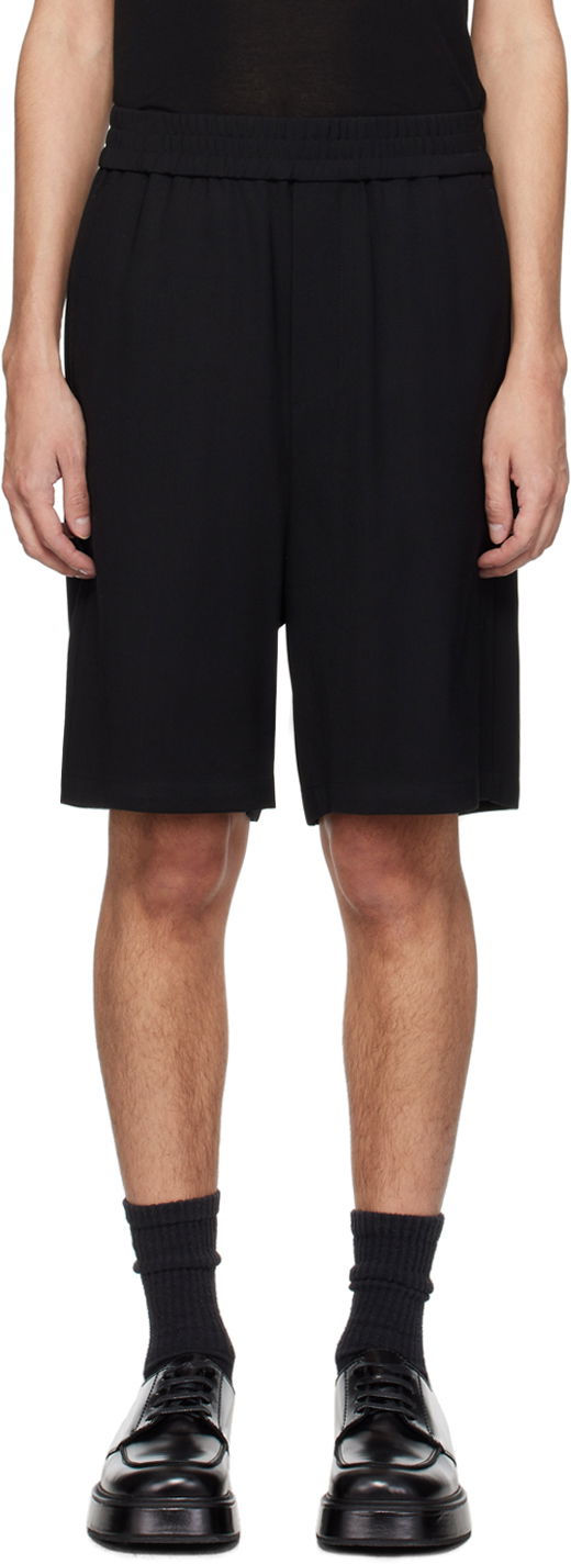 Shorts AMI Elasticized Waist Shorts Sort | HSO306.VI0007, 0
