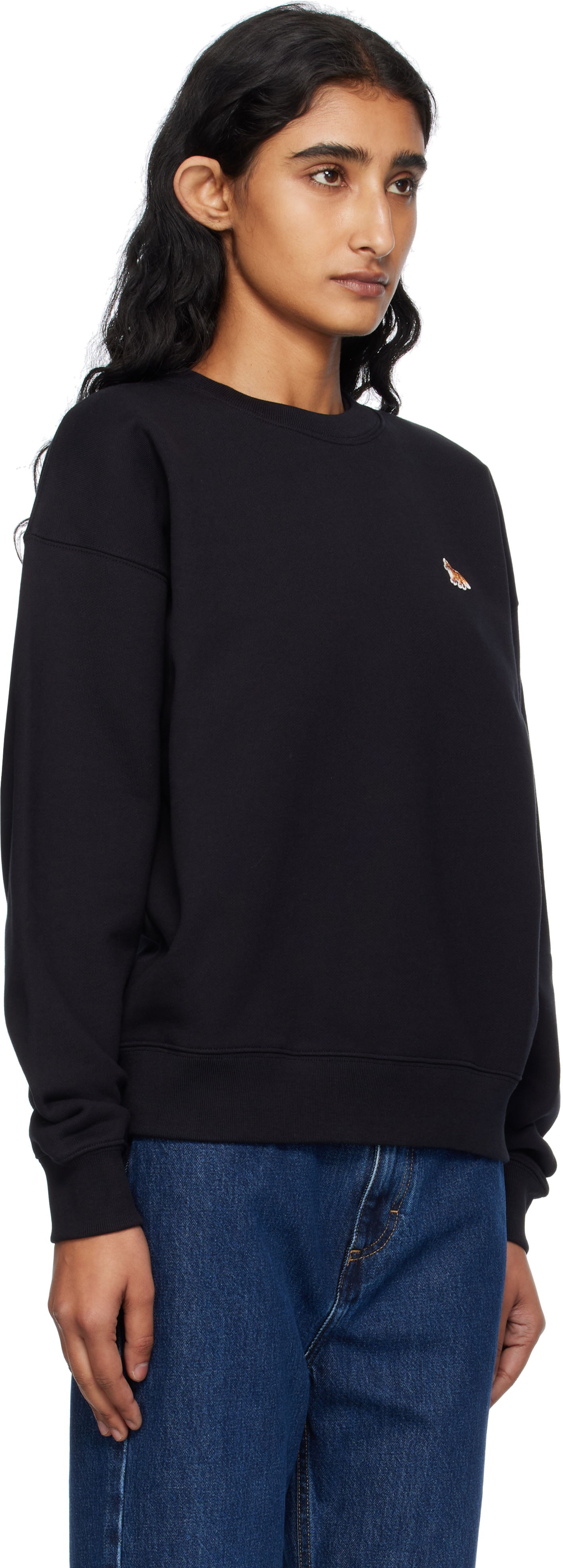 Sweatshirt MAISON KITSUNÉ Maison Kitsuné 'Baby Fox' Sweatshirt Sort | PW00307KM0341, 1