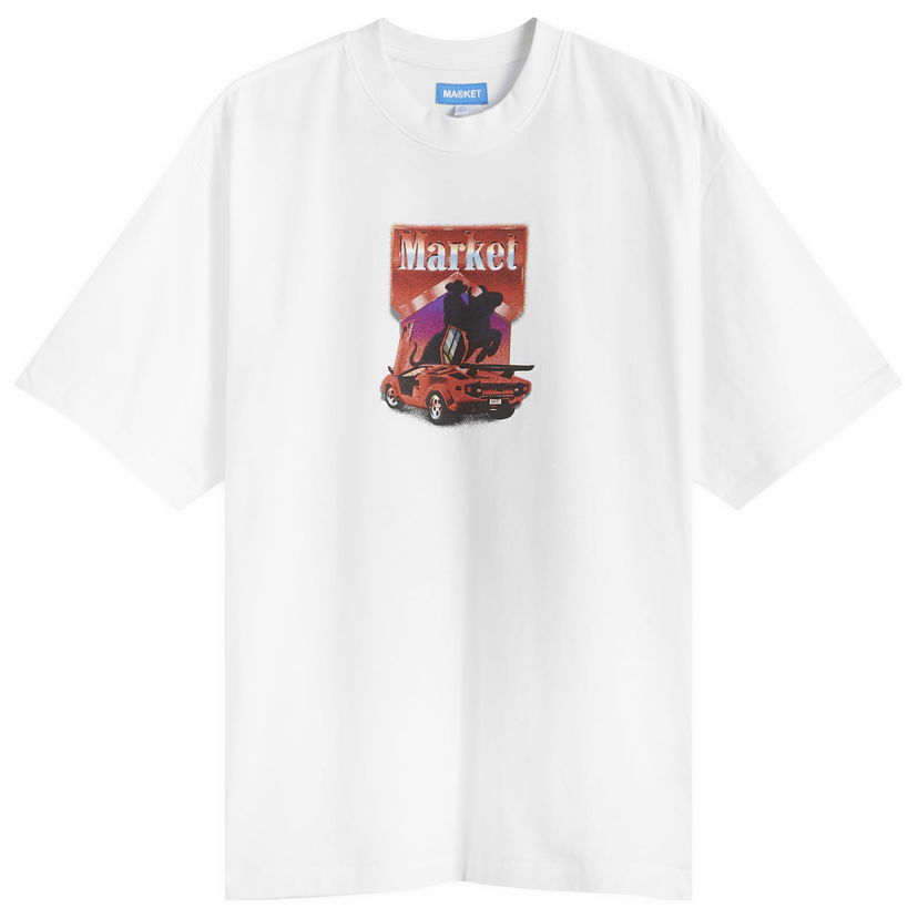 T-shirt MARKET Bullrider Graphic Hvid | 399001939-WHT