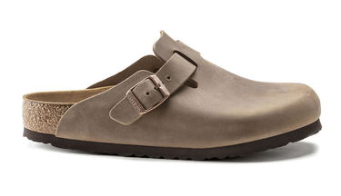 Sneakers og sko Birkenstock Boston Oiled Leather Narrow Fit Grå | 960813, 3