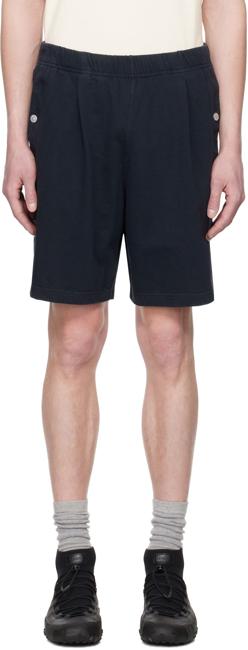 Shorts Stone Island Stone Island Felpa Bermuda Shorts Mørkeblå | K1S15 6200006 S00X5