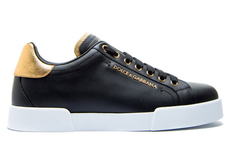 Sneakers og sko Dolce & Gabbana Portofino Light Black Gold Sort | CS1787-AN298-8E831, 0