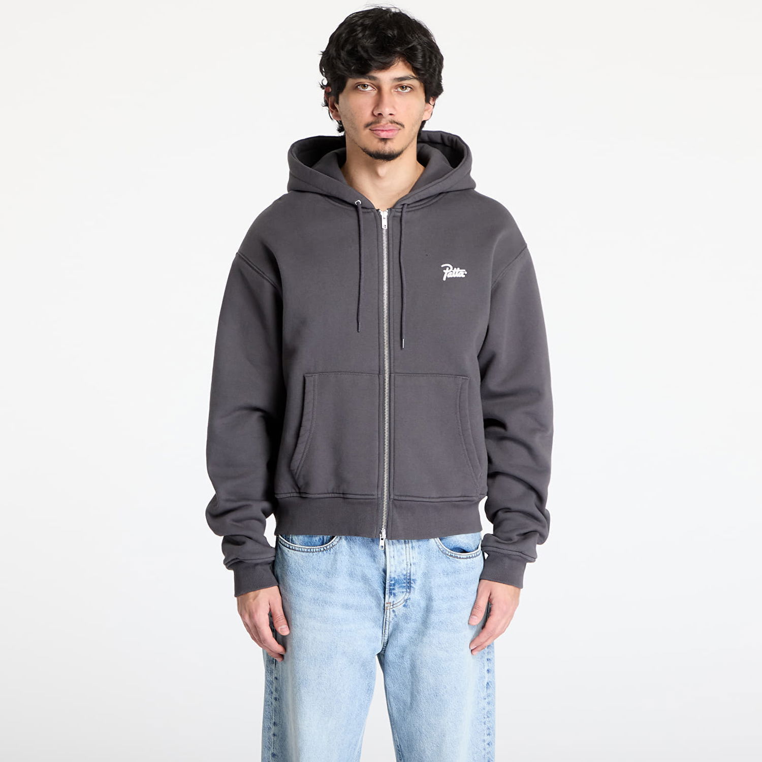 Sweatshirt Patta Patta Classic Zip-Up Hoodie Grå | POC-BS25-2050-331-0001-180, 0