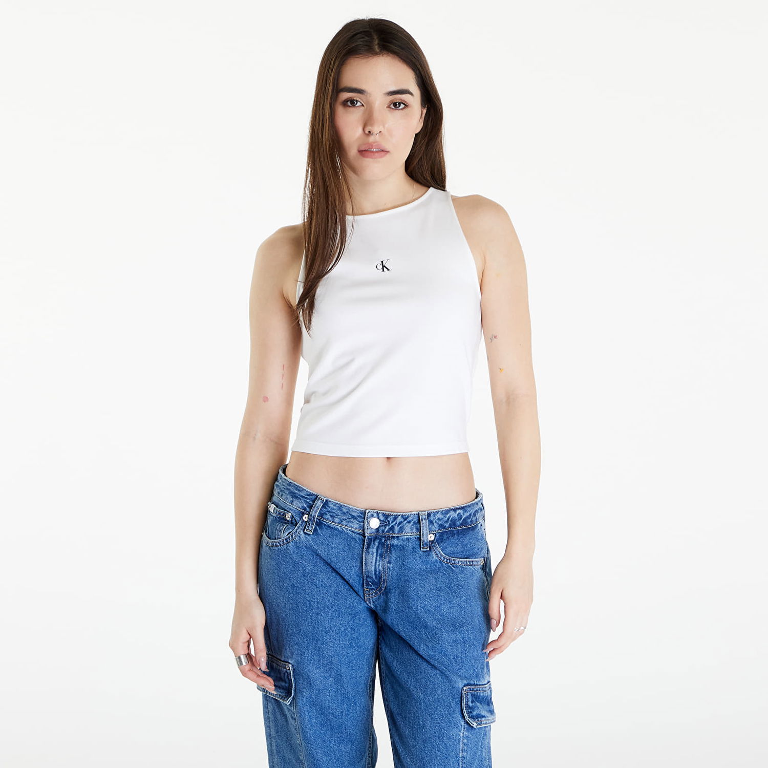 Tanktop CALVIN KLEIN Archival Milano Top Hvid | J20J223107 YAF, 0