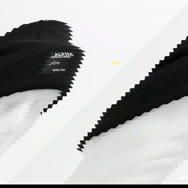 Beanie Alpha Industries Label Beanie Sort | 118934 03, 0