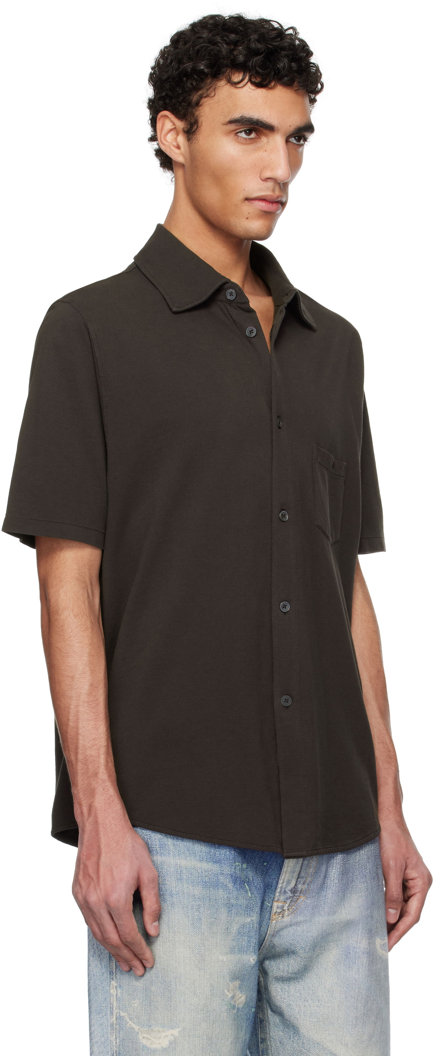 Skjorte OUR LEGACY Our Legacy Analog Short Sleeve Shirt Brun | M2256AD, 1