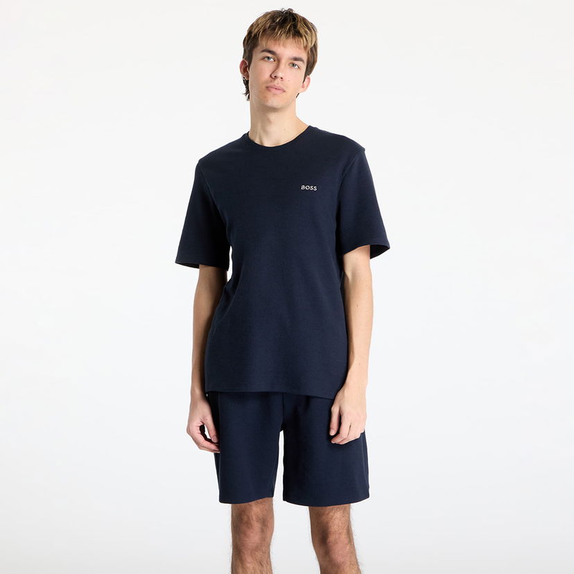 Træningsdragt BOSS Hugo Boss Waffle Tee Mørkeblå | 50535891-403