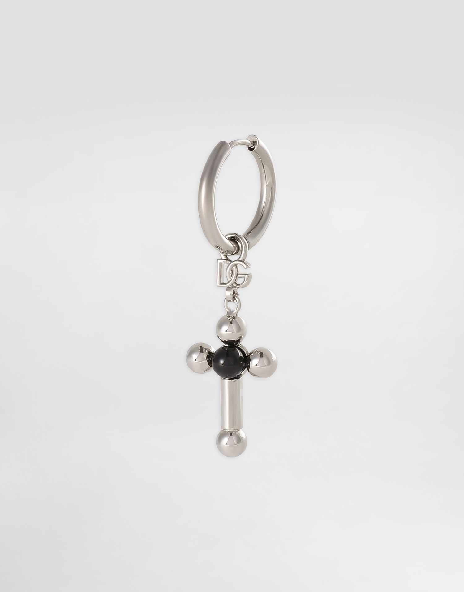 Øreringe Dolce & Gabbana Dolce & Gabbana Single Earring with Cross Charm Metalisk | WER5M4W111187655, 1
