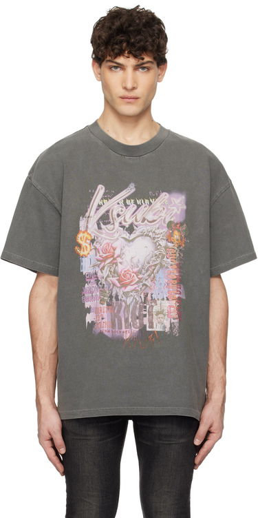 T-shirt Ksubi Ksubi Sketch Ekcess Graphic T-Shirt Grå | MPS25TE001, 0