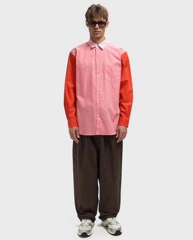 Skjorte Comme des Garçons SHIRT Color-Blocked Woven Long-Sleeve Button-Up Flerfarvet | FP-B051-W25-1, 2