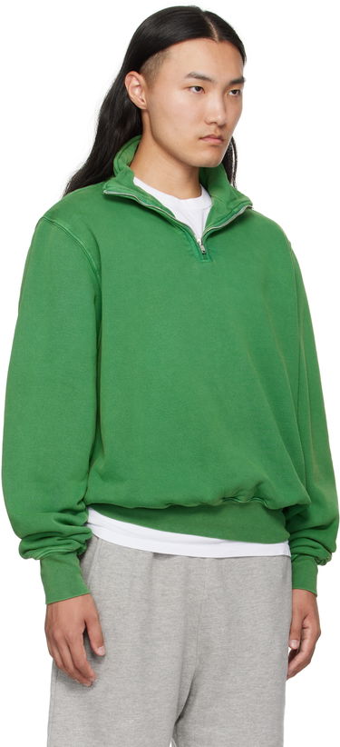 Sweatshirt LES TIEN Les Tien Heavyweight Banded Yacht Sweatshirt Grøn | CF-1114-PD, 1