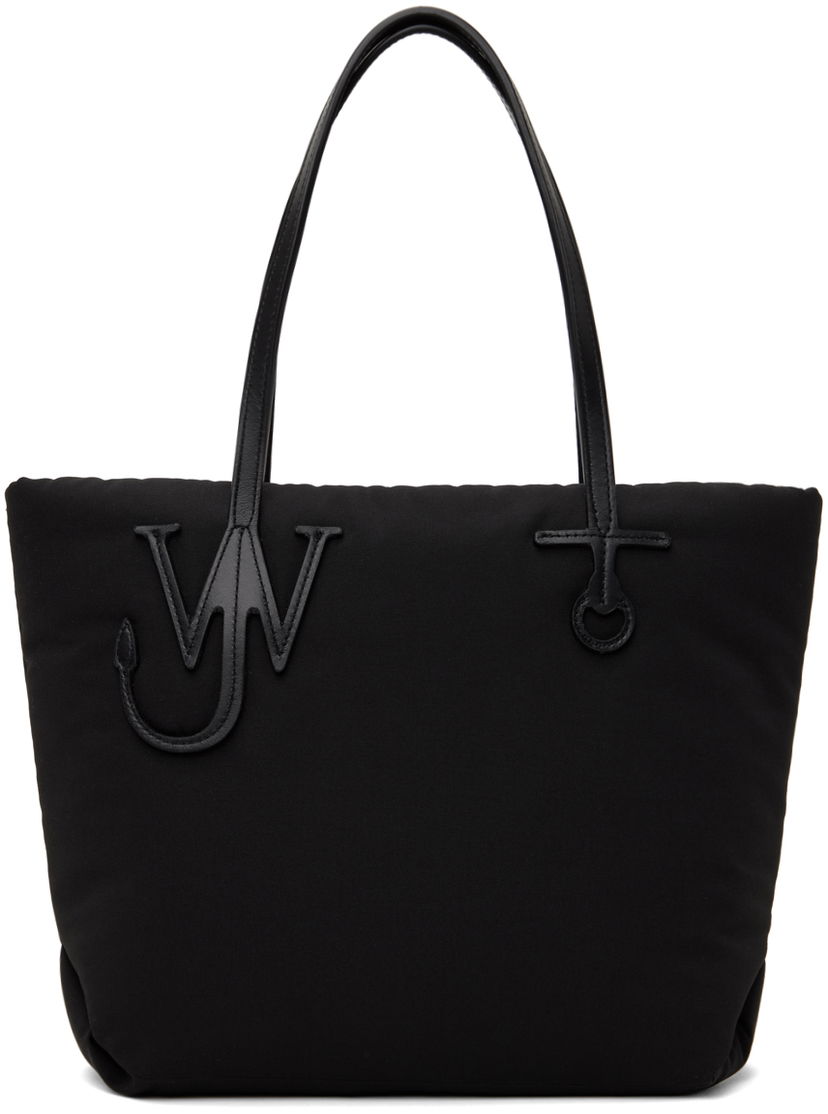 Tøj JW Anderson Black Small Puffy Anchor Tote Sort | HB0653FA0382999