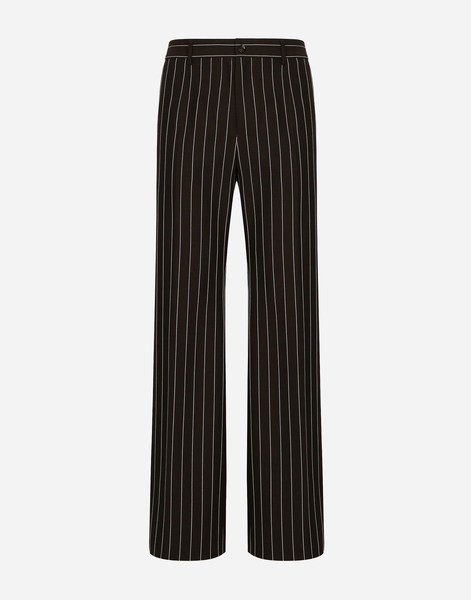 Bukser Dolce & Gabbana Dolce & Gabbana Pinstriped Wide-leg Trousers Sort | GP01PTFR20WS8051, 0