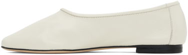 Sneakers og sko BY FAR Prudence Creased Ballerina Flats Hvid | MWFFC005LL002WH020PL, 2