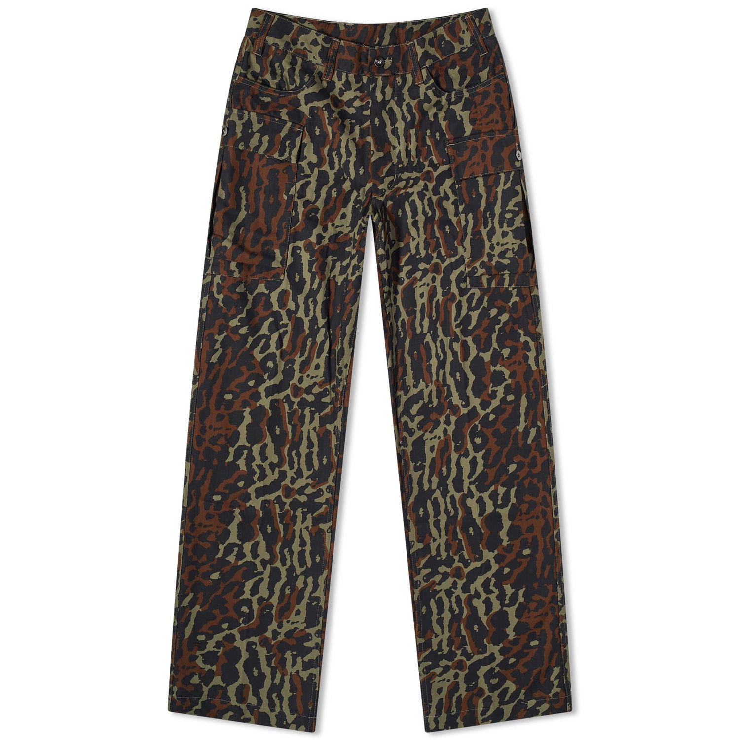 Cargo bukser Nike Life All Over Print Cargo Pant Medium Grøn | FJ0325-222, 0