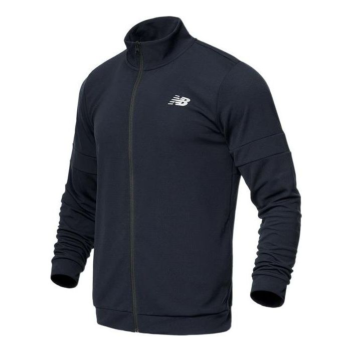 Vindjakke New Balance Tech Training Knit Track Jacket Mørkeblå | MJ21032-ECL