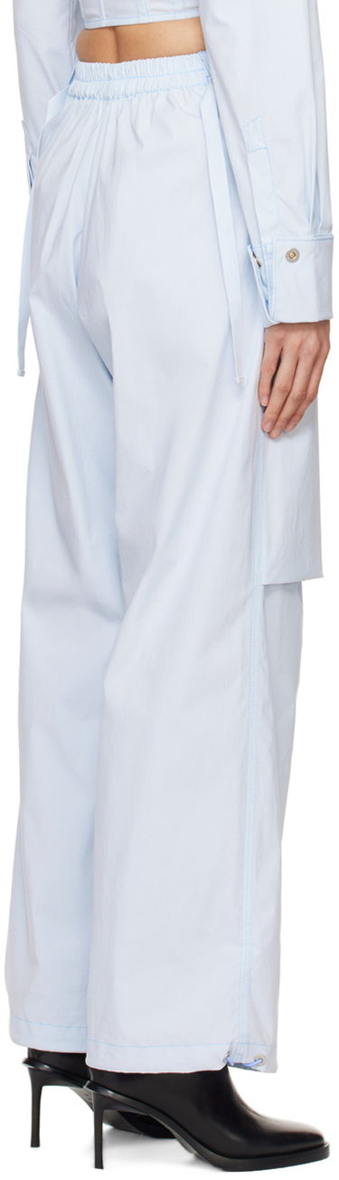 Bukser Dion Lee Flight Zippered Wide-Leg Trousers Blå | C2187PS24, 2