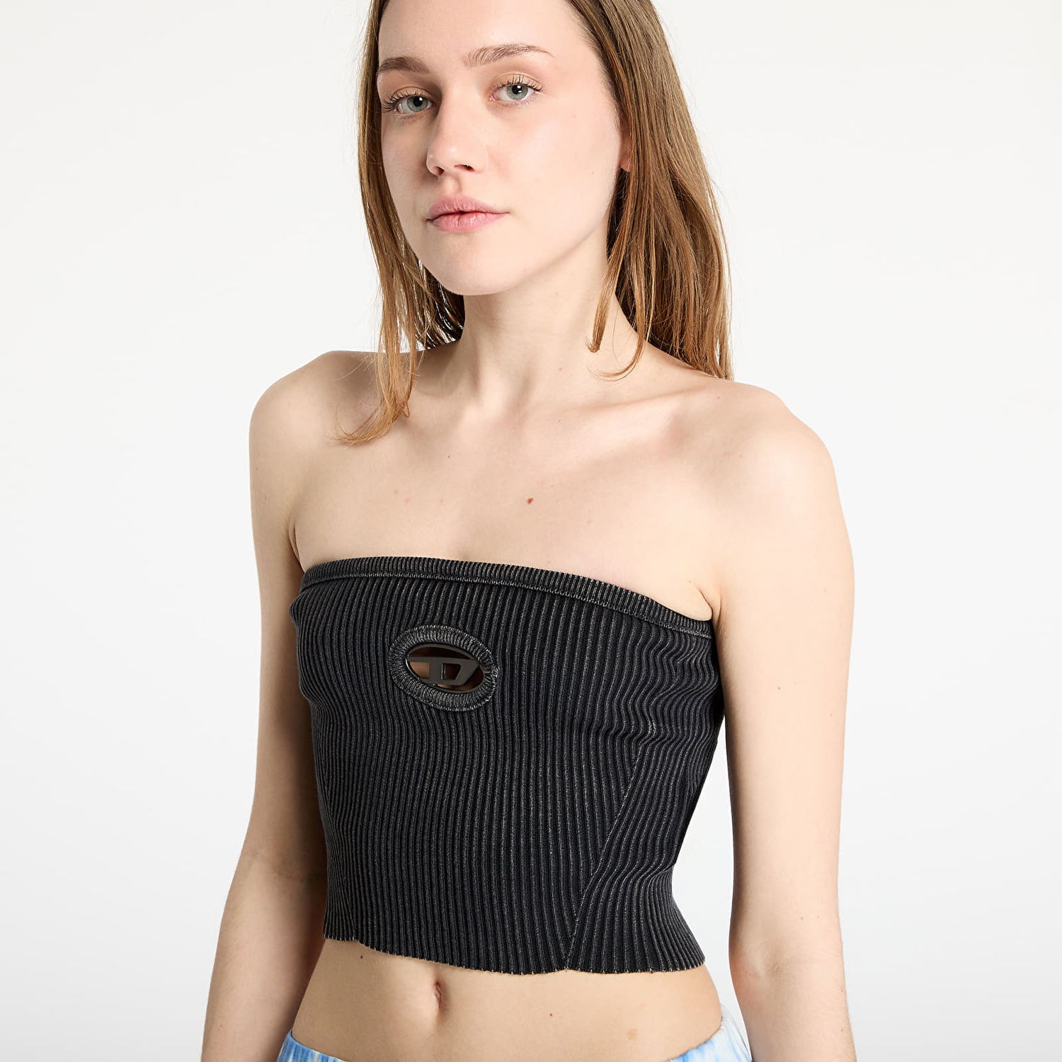 Crop top Diesel Diesel M-Clarksvillex-C Knitted Tube Top Sort | A14813_0AKBQ Black, 1