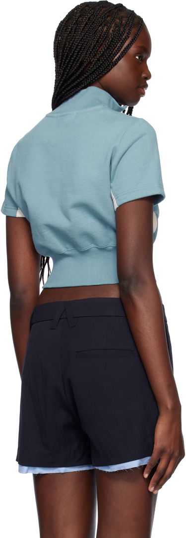 Sweater Ambush AMBUSH Cropped Zip T-Shirt Blå | 12115346, 2