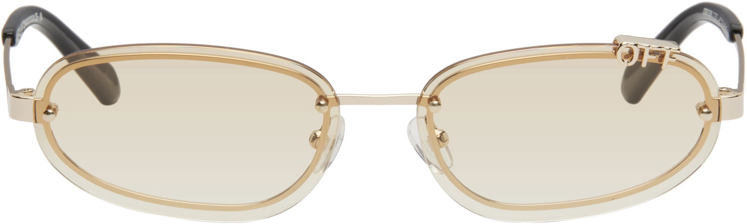 Solbriller Off-White Off-White Miami Sunglasses Beige | OERI13MC99MET001766E, 0