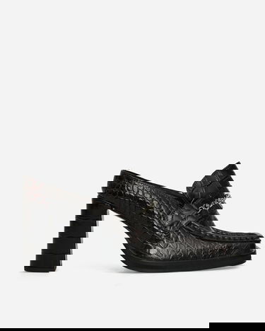 Tilbehør Martine Rose Square Toe Chain Loafer Mules Sort | 1065LE01710, 2