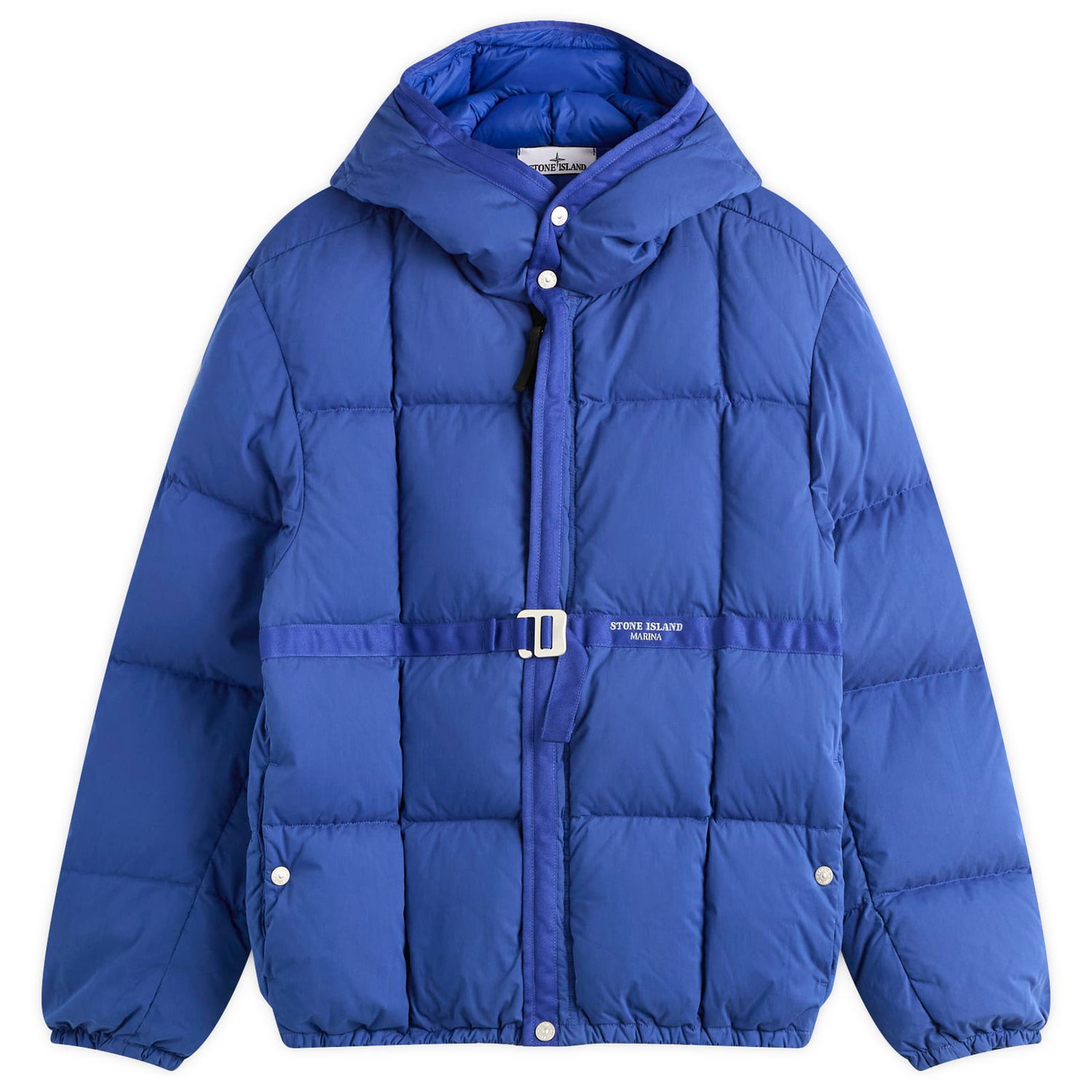 Puffer jakke Stone Island Men's Marina Cotton Nylon Tela Down Jacket, Size Large Blå | K2S154100081-V0022, 1