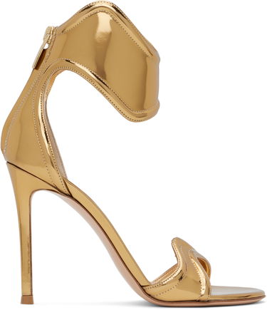 Sneakers og sko Gianvito Rossi Gianvito Rossi Lucrezia Heeled Sandals Metalisk | G61705-15RIC-MET, 0
