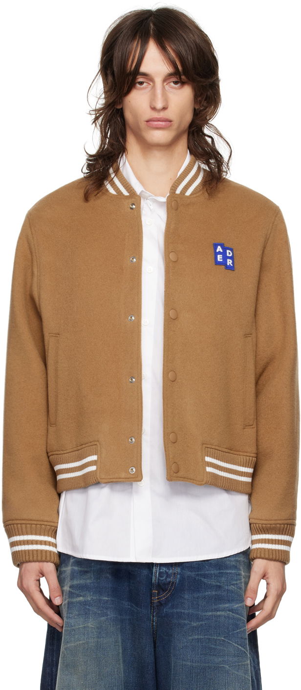 Bomberjakke ADER ERROR TRS Tag Varsity Bomber Jacket Brun | BM42FYJK0504CM