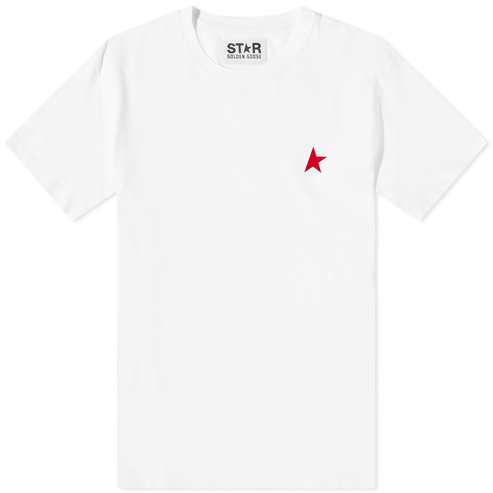 T-shirt Golden Goose Small Star Chest Logo Tee Hvid | GMP01220-P000193-10350, 0