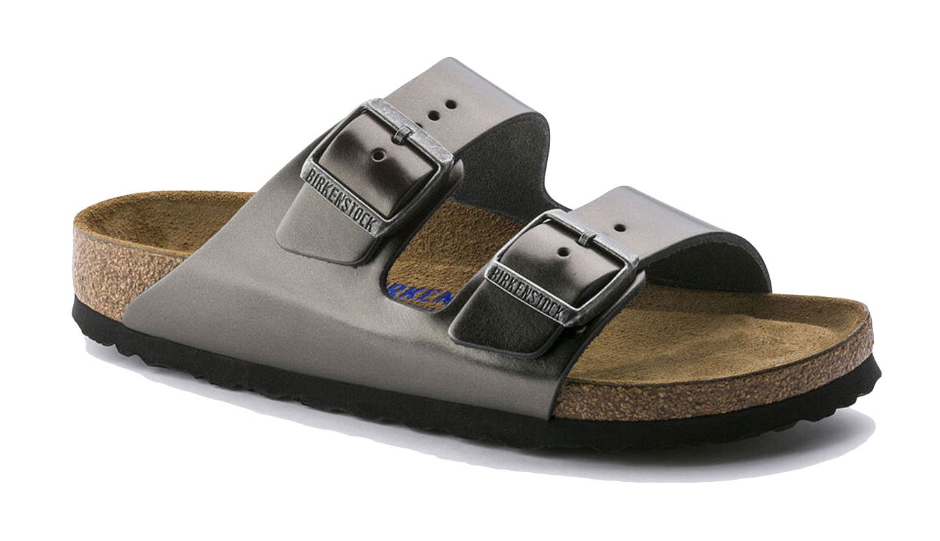 Sneakers og sko Birkenstock Arizona Soft Footbed Leather Grå | 1000292, 0