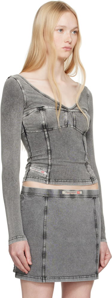 Nederdel Diesel Diesel T-Elin Long Sleeve Top Grå | A16595 0NJBJ, 1