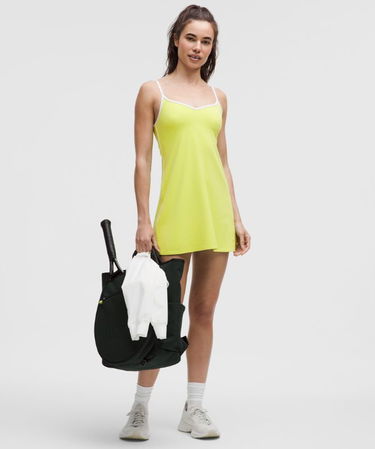 Kjole lululemon Piped V-Neck Active Mini Dress Gul | prod20001367, 0
