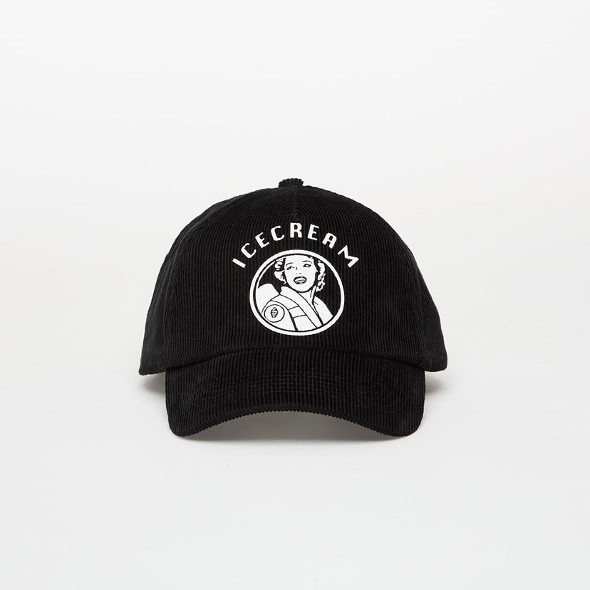 Kasket BILLIONAIRE BOYS CLUB Icecream Waitress Corduroy Trucker Cap Sort | IC25463 Black