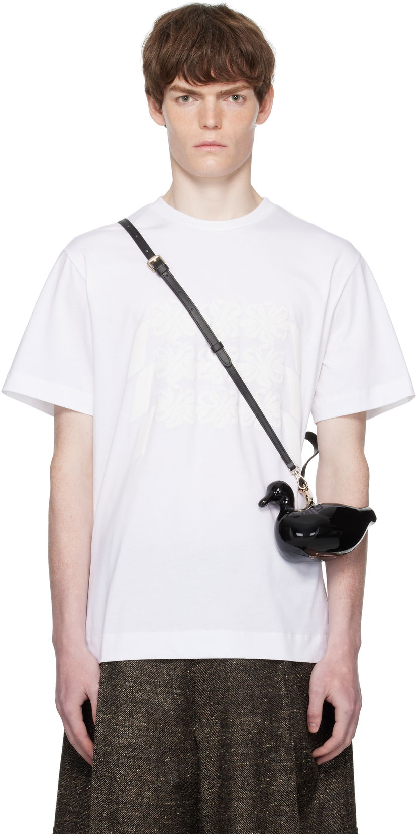 T-shirt Simone Rocha Simone Rocha Daisy Chain Print T-Shirt Hvid | 5195P46-M 0569