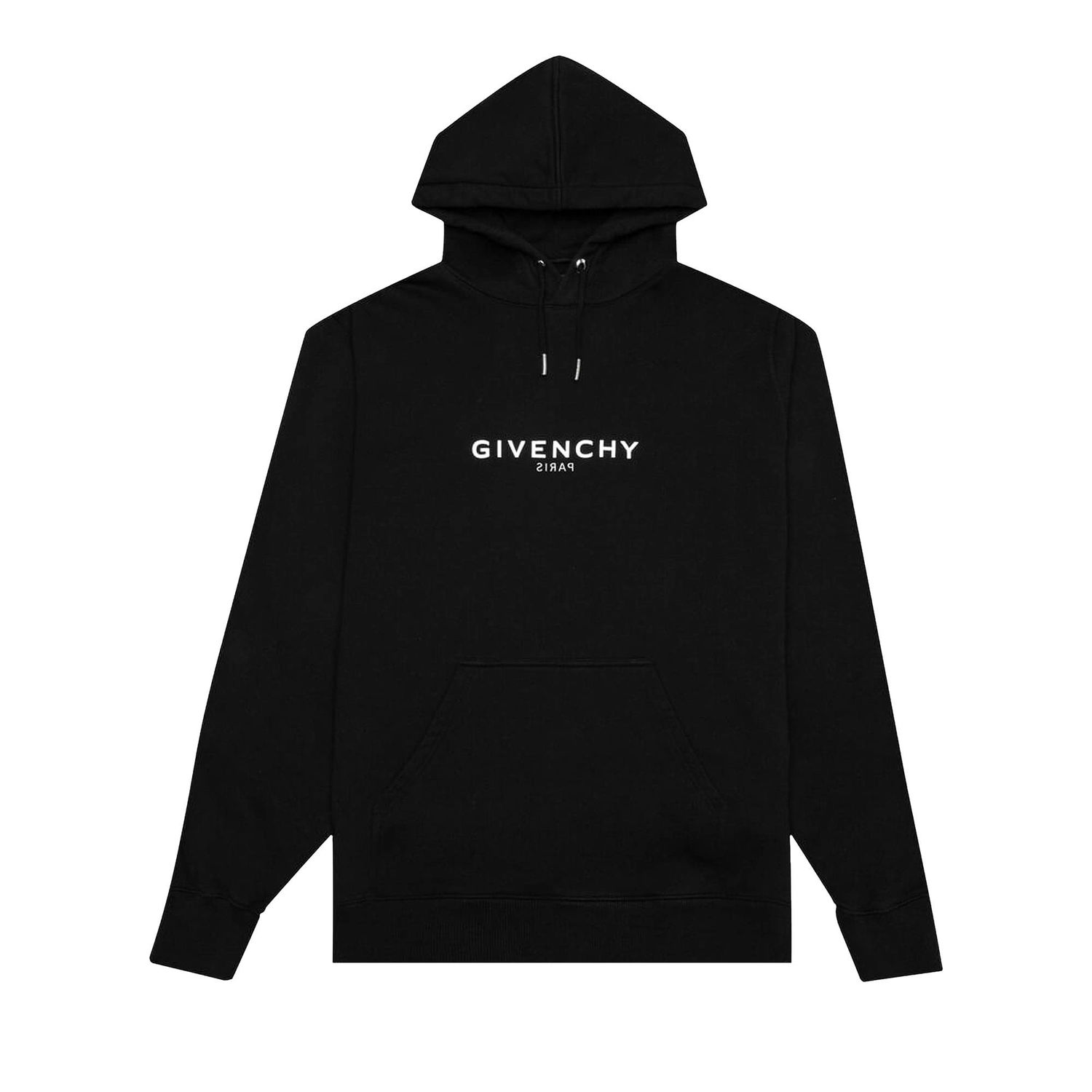 Sweatshirt Givenchy Classic Fit Hoodie With Reverse Print Sort | BMJ0GD3Y78 001, 1