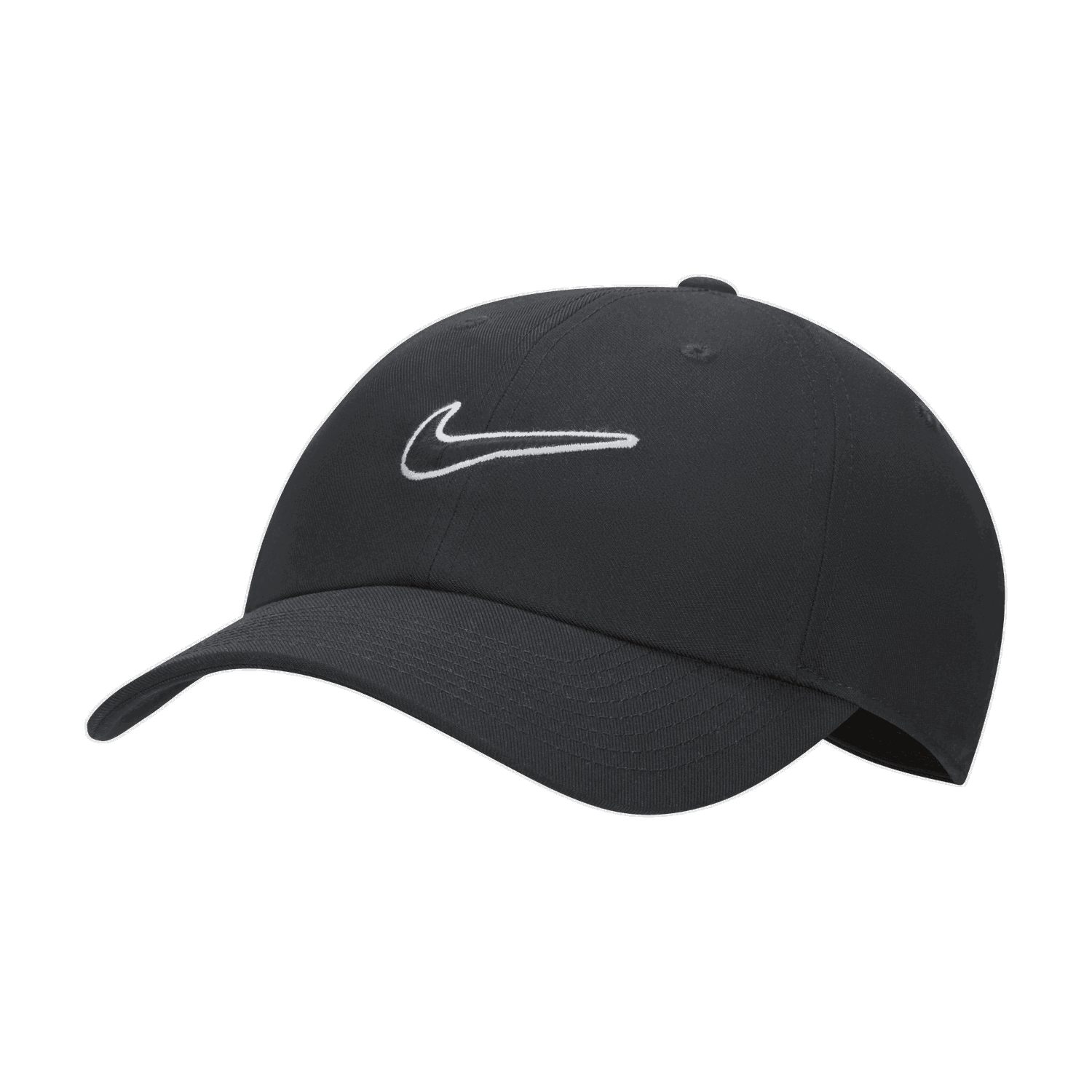 Kasket Nike Club Swoosh Sort | FB5369-010, 0